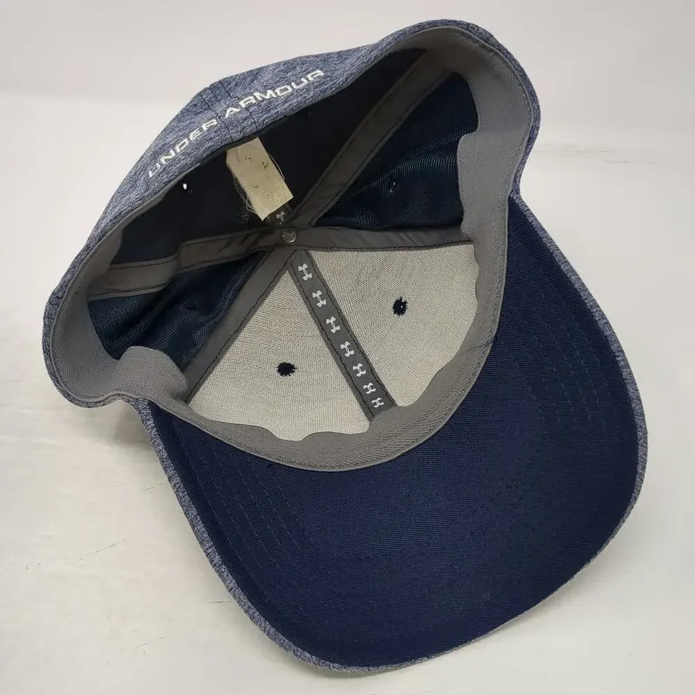 Under Armour Baseball Cap Blue XL Fitted Embroidered Logo Performance Hat